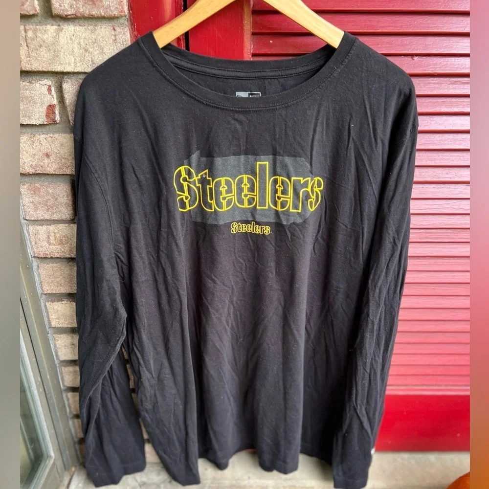 New Era Pittsburgh Steelers black long sleeve top - Mens Extra Large - Picture 8 of 8